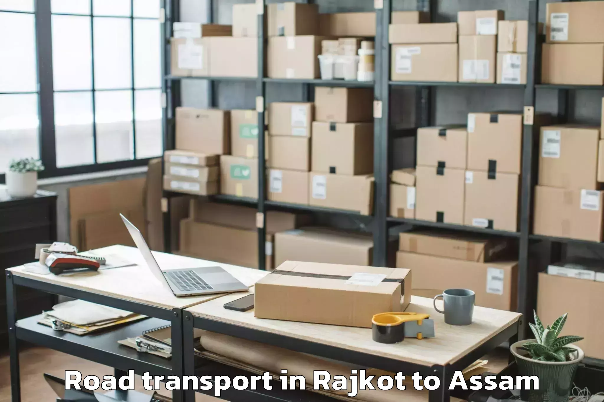 Book Rajkot to Salonibari Airport Tez Road Transport